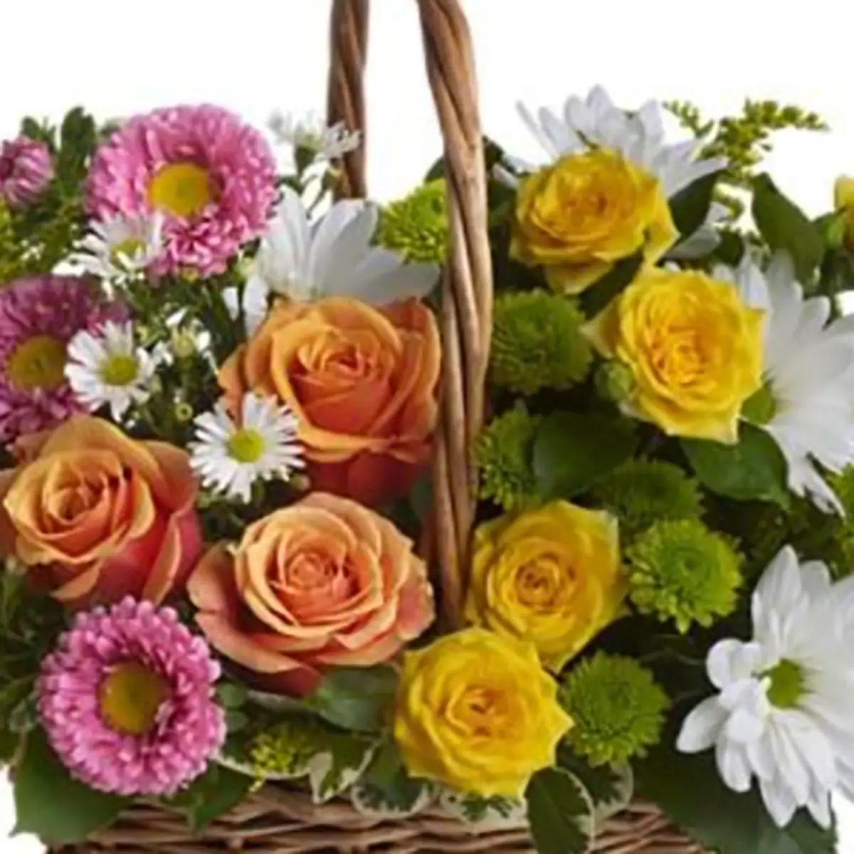 cesta de flores tranquilidad rosas, gerberas 2 cesta de flores tranquilidad rosas, gerberas 2