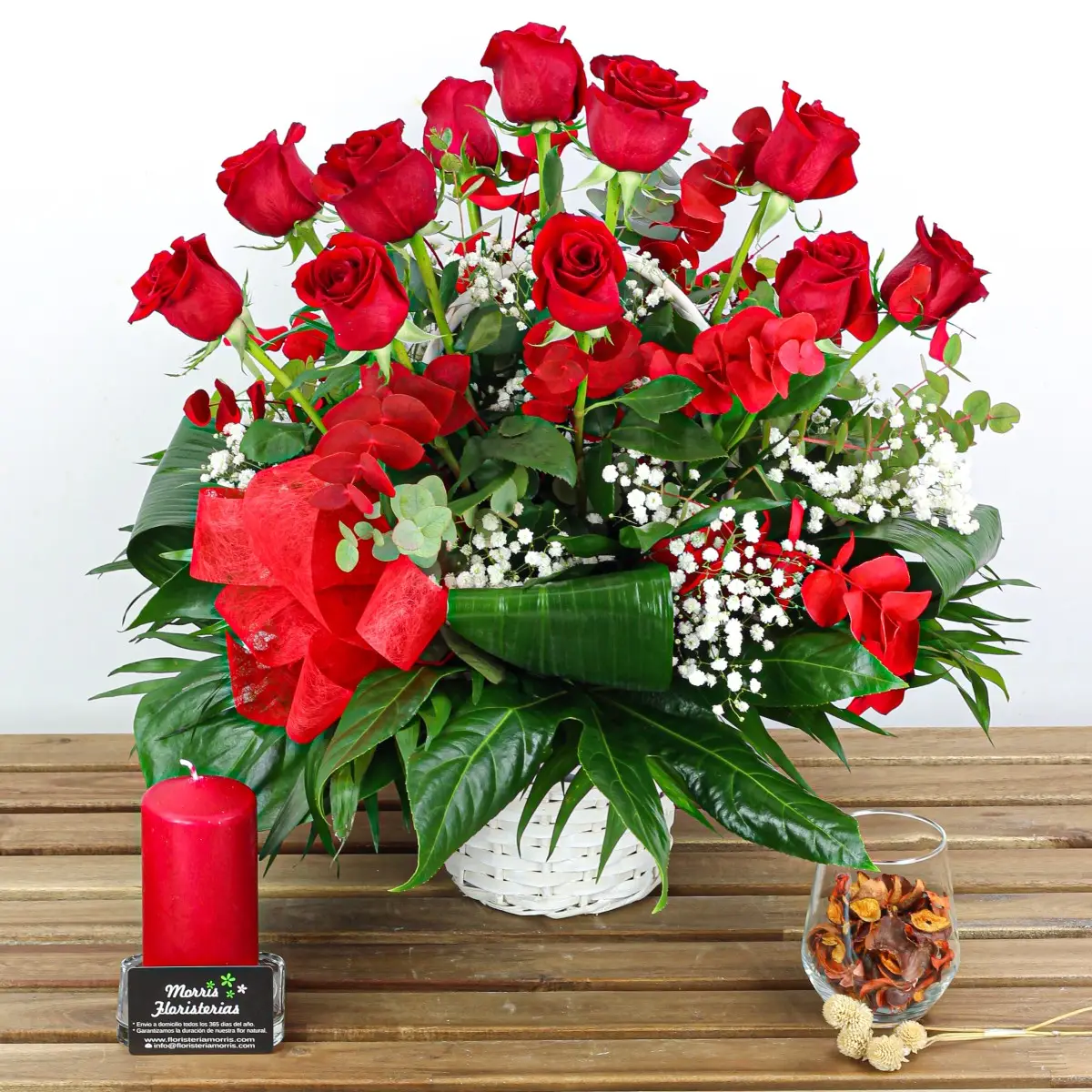 cesta de rosas rojas navidad 3 cesta de rosas rojas navidad 3
