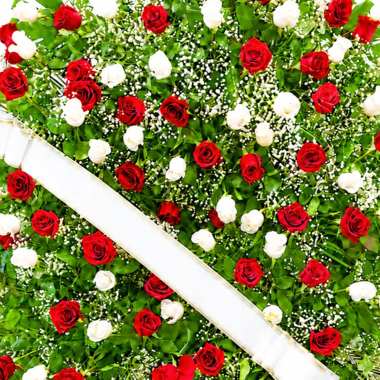 corona de rosa rojas y blancas 11 corona de rosa rojas y blancas 11