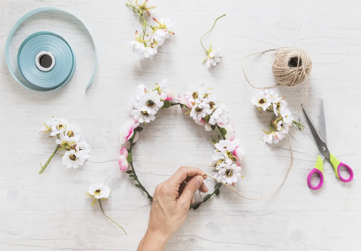 cómo hacer una corona de flores para comunión