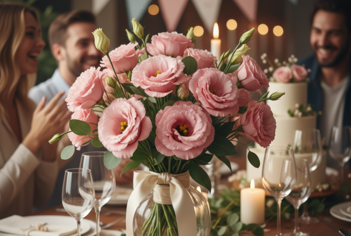 Lisianthus rosa: elegancia suave y significado floral
