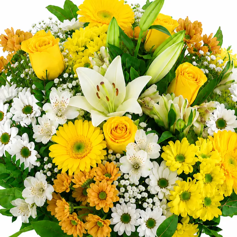 ramo de flores amarillo y blanco ramo de flores amarillo y blanco