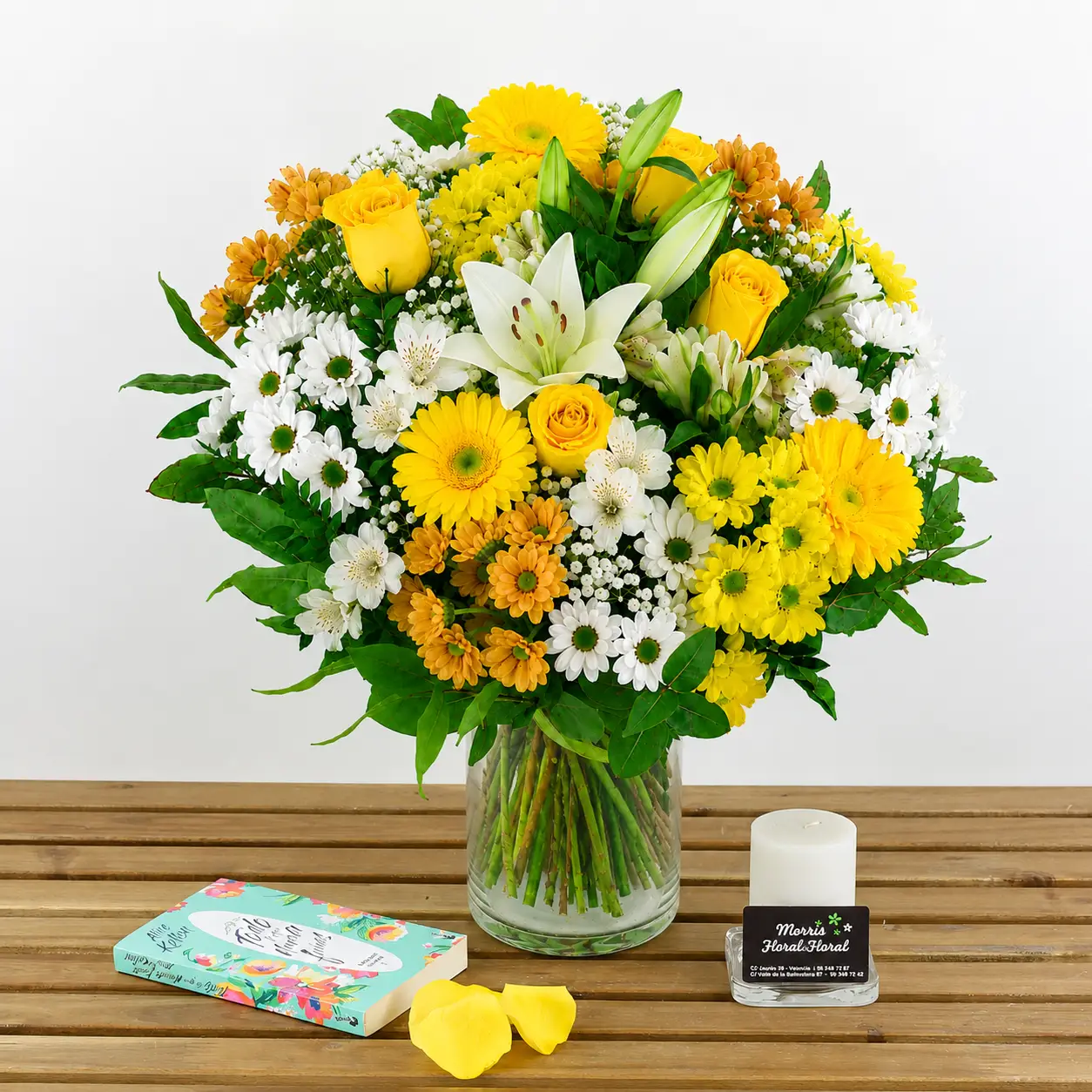 ramo de flores amarillo y blanco1 ramo de flores amarillo y blanco1